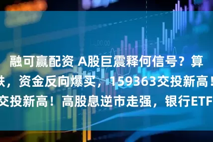 融可赢配资 A股巨震释何信号？算力硬件集体大跌，资金反向爆买，159363交投新高！高股息逆市走强，银行ETF涨近2%